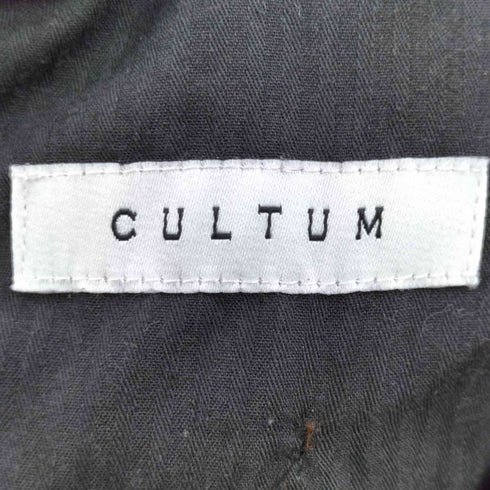 CULTUM 背抜き ウール 3B テーラードジャケット サイドアジャスター スラックス セットアップ レディース 48A