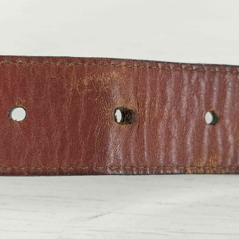 ブルックスブラザーズ BROOKS BROTHERS USA製 HORWEEN GENUINE SHELL CORDVAN レザーベルト メンズ 32/80 D8