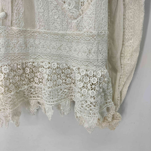 ザラ ZARA ZW COLLECTION レース刺繍入りブラウス レディース import:XL