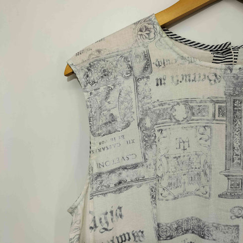ビアズリー BEARDSLEY 23SS アンティークプリントワンピース レディース FREE
