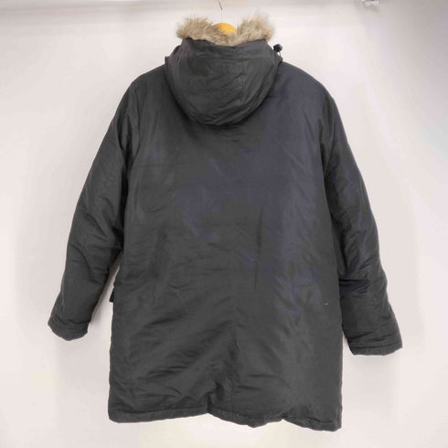 ギャップ Gap フーテッド ファー ダウンジャケット メンズ import:M