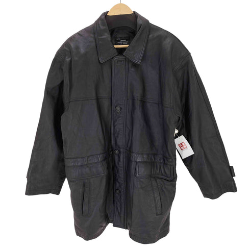 M.T LEGEND ラムレザーステンカラーハーフコート メンズ import:L