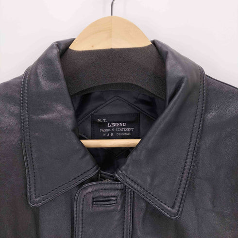 M.T LEGEND ラムレザーステンカラーハーフコート メンズ import:L