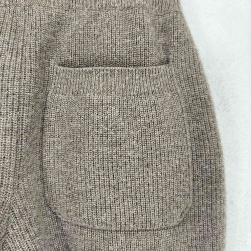 エリン ELIN カシミヤ混 7分丈 1タック ニットパンツ レディース 38
