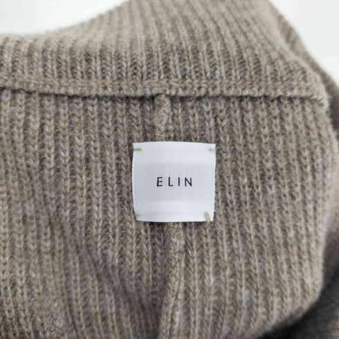 エリン ELIN カシミヤ混 7分丈 1タック ニットパンツ レディース 38