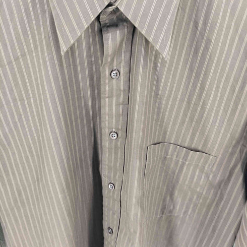 ヴァンヒューゼン VAN HEUSEN SATIN STRIPE L/S シャツ メンズ 16