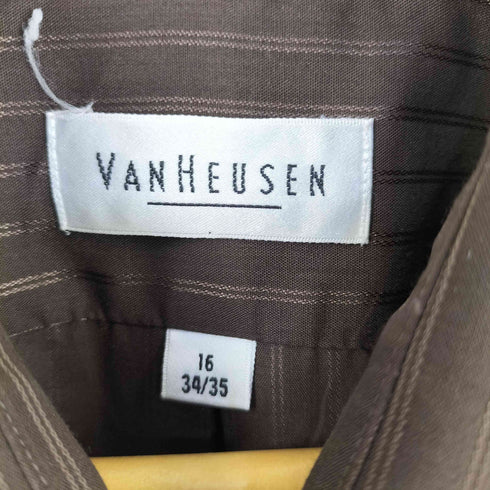 ヴァンヒューゼン VAN HEUSEN SATIN STRIPE L/S シャツ メンズ 16