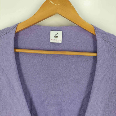 ロクビューティーアンドユースユナイテッドアローズ 6 BEAUTY & YOUTH UNITED ARROWS COTTON SILK CASHMERE CACHE COEUR KNIT カーディガン レディース