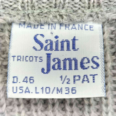 セントジェームス SAINT JAMES フランス製 クルーネック ウール ニット メンズ 46