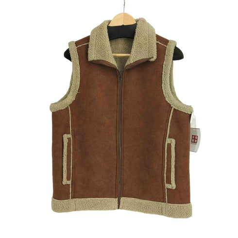 GUMUINTL フェイク ムートン ボア ベスト メンズ import:L