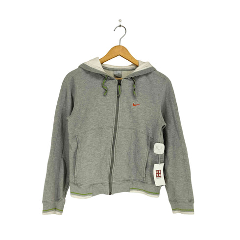 ナイキ NIKE 00S グレータグ ロゴ刺繍 SWOOSH ZIP HOODIE スウォッシュ ジップ フードル レディース JPN:M