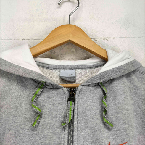 ナイキ NIKE 00S グレータグ ロゴ刺繍 SWOOSH ZIP HOODIE スウォッシュ ジップ フードル レディース JPN:M