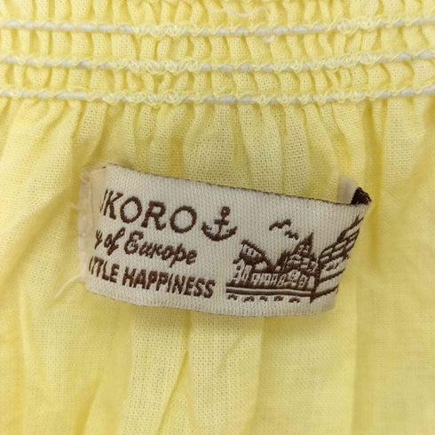 OSHUKORO 欧州航路 民族刺繍 ギャザー ブラウス レディース