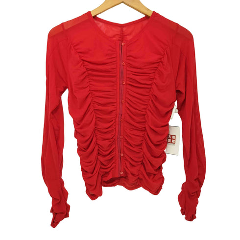 レイビームス Ray BEAMS 25SS チュールギャザーカーディガン レディース