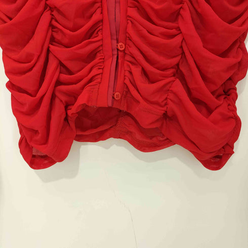 レイビームス Ray BEAMS 25SS チュールギャザーカーディガン レディース