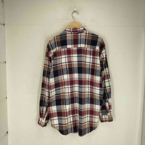 エディーバウアー Eddie Bauer 90S 黒タグ BAINBRIDGE FLANNEL シャツ メンズ import:L