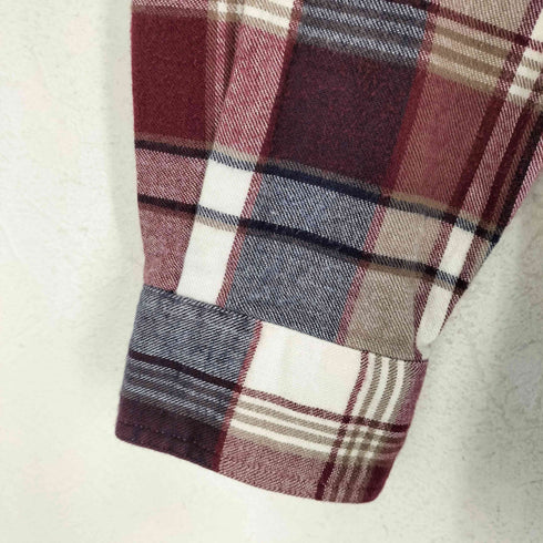 エディーバウアー Eddie Bauer 90S 黒タグ BAINBRIDGE FLANNEL シャツ メンズ import:L