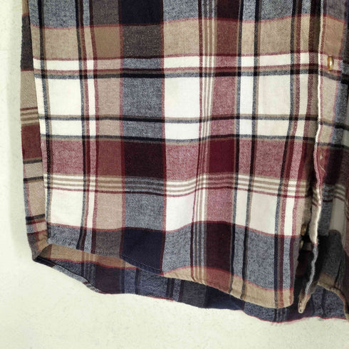エディーバウアー Eddie Bauer 90S 黒タグ BAINBRIDGE FLANNEL シャツ メンズ import:L