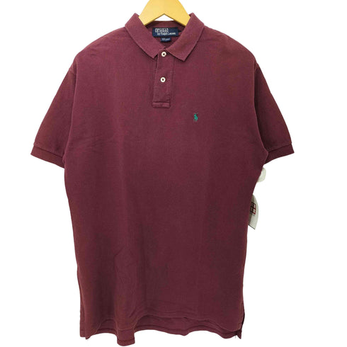 ポロバイラルフローレン Polo by RALPH LAUREN 90s USA製 スモールポニー刺繍 鹿の子 ピケ ポロシャツ メンズ import:M