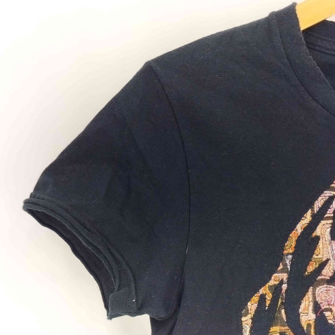 グラフィック刺繍 クルーネックTシャツ Y2K レディース