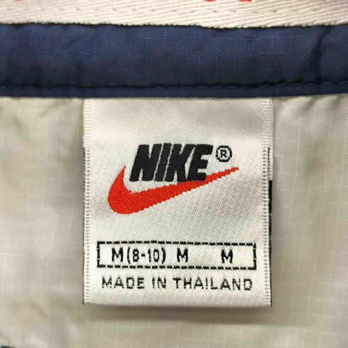 ナイキ NIKE 90S 白タグ スウッシュ刺繍 リップストップ バイカラー ナイロンベスト メンズ import:M