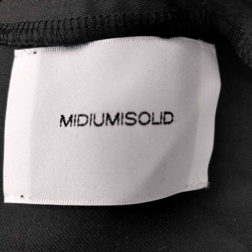 ミディウミソリッド MIDIUMISOLID ノースリーブ Vネック ワンピース レディース