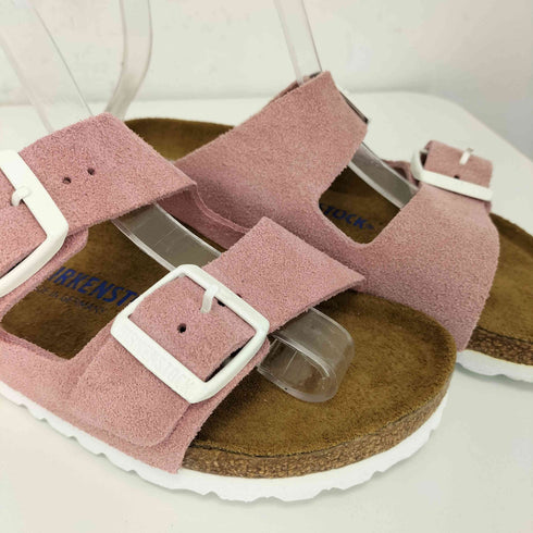 ビルケンシュトック BIRKENSTOCK Arizona mules rose Velor アリゾナ ミュール ローズ ベロア サンダル レディース 24.5