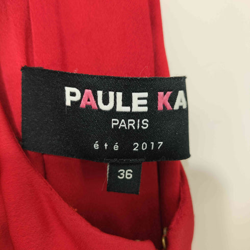 ポールカ PAULE KA ノースリーブカシュクールドレス レディース FR:36