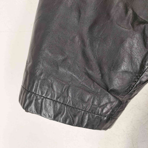 DURANTE cow leather 裏地キルティングカウレザーカーコート メンズ L