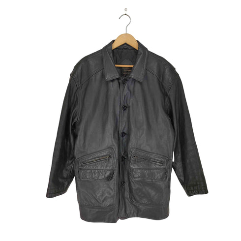 DHOMME A HOMME real leather TYPE G-360 裏地キルティングリアルレザーカーコート メンズ L