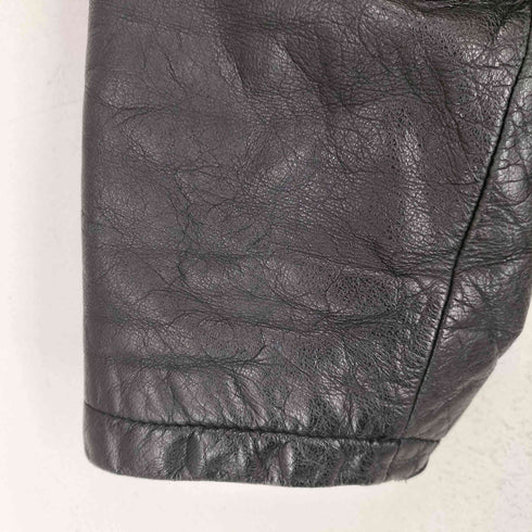 DHOMME A HOMME real leather TYPE G-360 裏地キルティングリアルレザーカーコート メンズ L