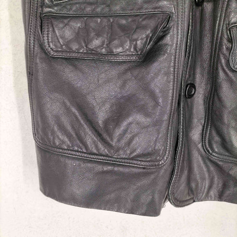 DHOMME A HOMME real leather TYPE G-360 裏地キルティングリアルレザーカーコート メンズ L