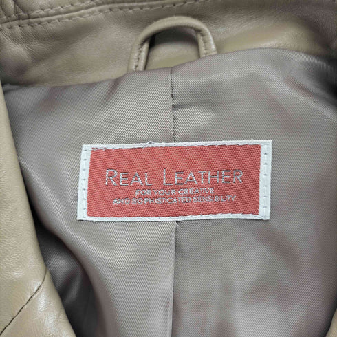 lamb leather ラムレザー3Bテーラードジャケット レディース 9AR