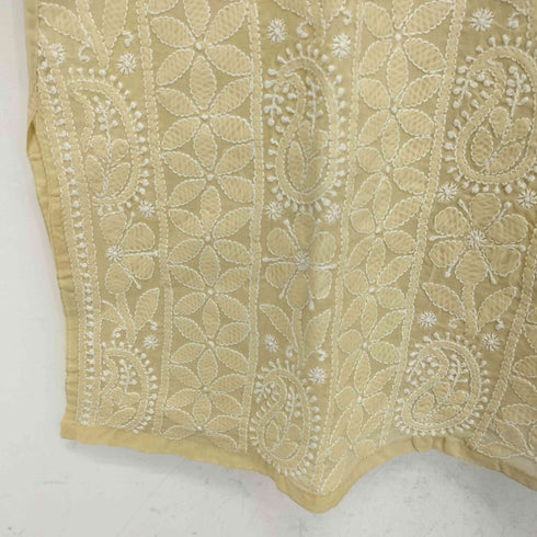 Chandni チャンドニー 民族刺繍 カフタン ロング ノーカラーシャツ レディース import:L