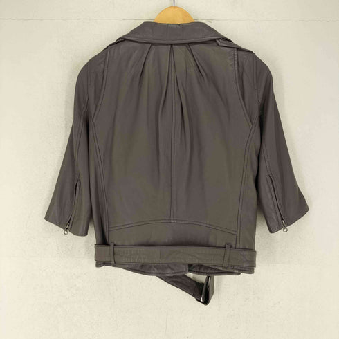 FLORENT goat leather ゴートレザー七分袖ダブルライダースジャケット レディース