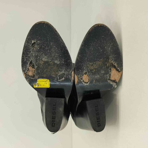 ディーゼル DIESEL サイドジップ レザー ブーツ レディース EUR:37