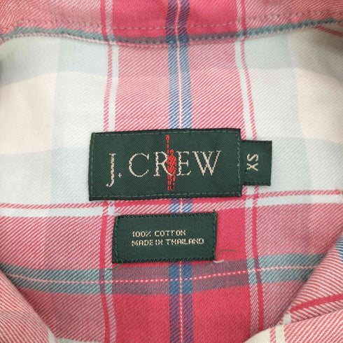 ジェイクルー J.CREW 90S 巨人タグ L/S コットン チェック シャツ メンズ import:XS
