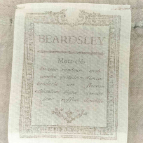 ビアズリー BEARDSLEY フロント刺繍リネンブラウス レディース FREE