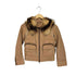 hoochie coochie lamb&pig leather fox fur フォックスファー付レザー切替2WAYジップジャケット レディース 38