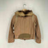 hoochie coochie lamb&pig leather fox fur フォックスファー付レザー切替2WAYジップジャケット レディース 38