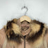 hoochie coochie lamb&pig leather fox fur フォックスファー付レザー切替2WAYジップジャケット レディース 38