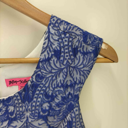 betsey johnson エンボス加工ペーズリーノースリーブワンピース レディース JPN:2
