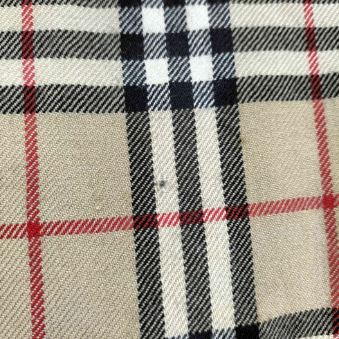 バーバリーブルーレーベル BURBERRY BLUE LABEL ノバチェック ウール プリーツ 巻きスカート レディース EUR:36
