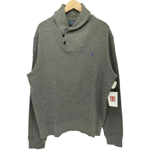 ポロバイラルフローレン Polo by RALPH LAUREN 90s スモールポニー刺繍 ショールカラー ニット メンズ import:L