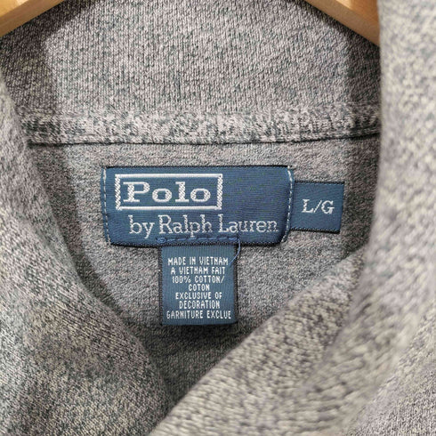 ポロバイラルフローレン Polo by RALPH LAUREN 90s スモールポニー刺繍 ショールカラー ニット メンズ import:L