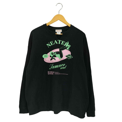 SUMMER NEAT NEATERプリント VネックロンT メンズ import:S