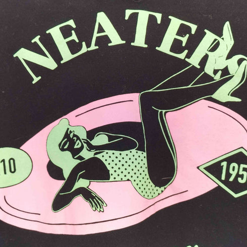SUMMER NEAT NEATERプリント VネックロンT メンズ import:S
