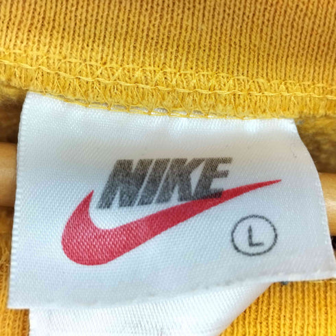 ナイキ NIKE 90-00s USA製 白タグ ロゴ刺繍 スウェットプルオーバー メンズ JPN:L