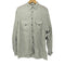 TAVARNER & CO 60s-70s イタリア製 ストライプ レーヨン ワークシャツ メンズ import:M
