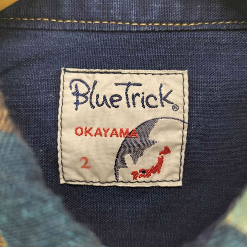 BLUE TRICK OKAYAMA 2ポケットパッチワークシャツ メンズ JPN:2